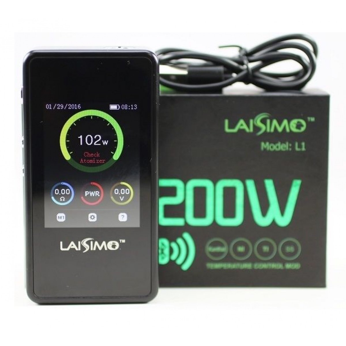 Laisimo L1 200W TC Box Mod Vapin' Gorilla Laisimo L1 200W TC Box Mod Vapin' Gorilla