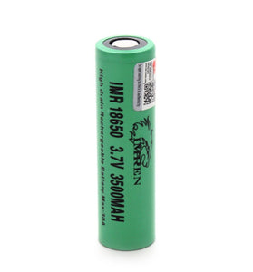Green Imren IMR 18650 (3500mAh) 30A 3.7v Battery Flat-Top