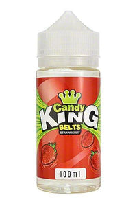 Bottle of Candy King strawberry vape juice