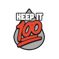 logo for the Keep it 100 Brand