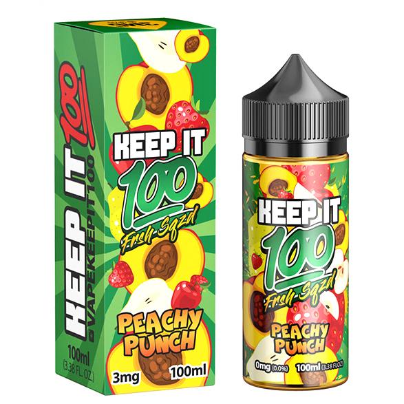 Keep it 100 Peachy Punch 100ml Vapin' Gorilla Keep it 100 Peachy Punch 100ml Vapin' Gorilla