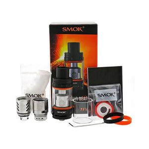 contents n the Smoktech TFV8 Sub-Ohm Tank package